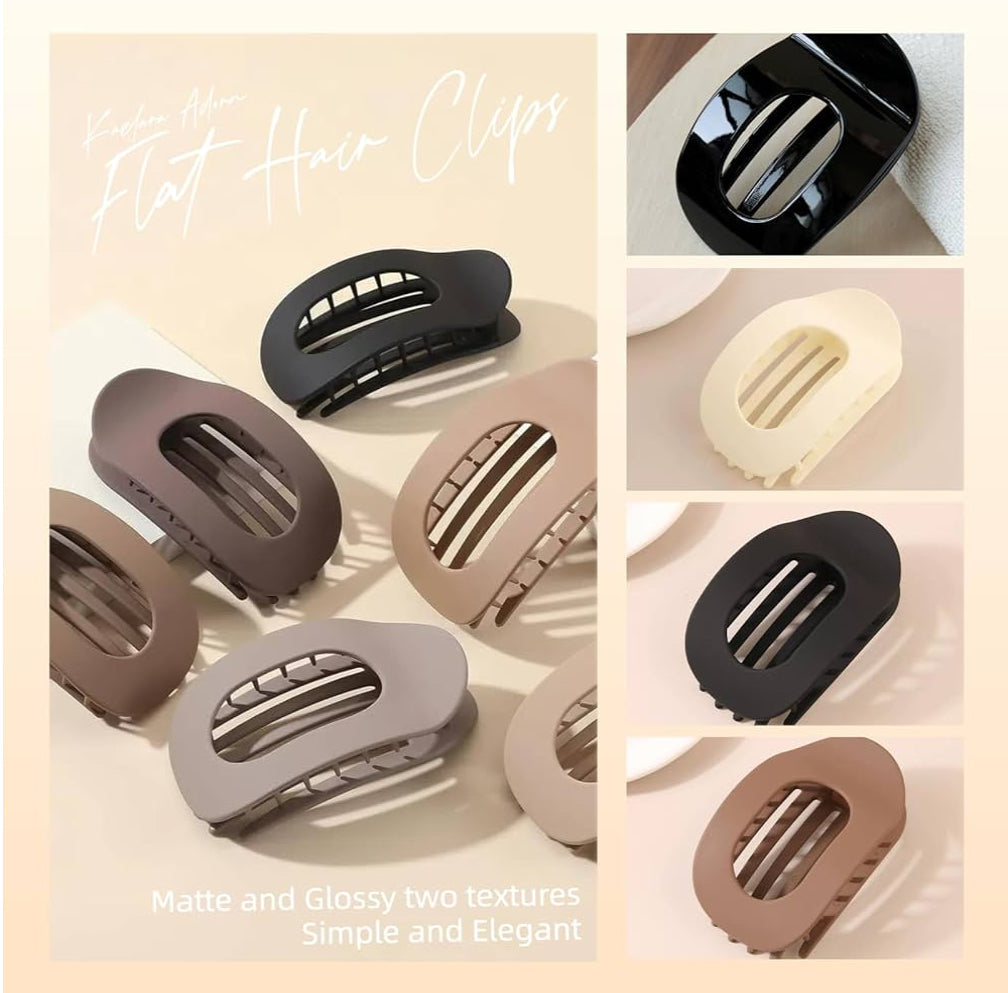 ClipMate™ 4-Pack Hair Claw: Stylish Durable Versatile Strong Hold Clips