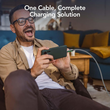 ChargeMax 4X Ultimate Versatile 4-in-1 Multi-Device Durable Fast Charging Cable