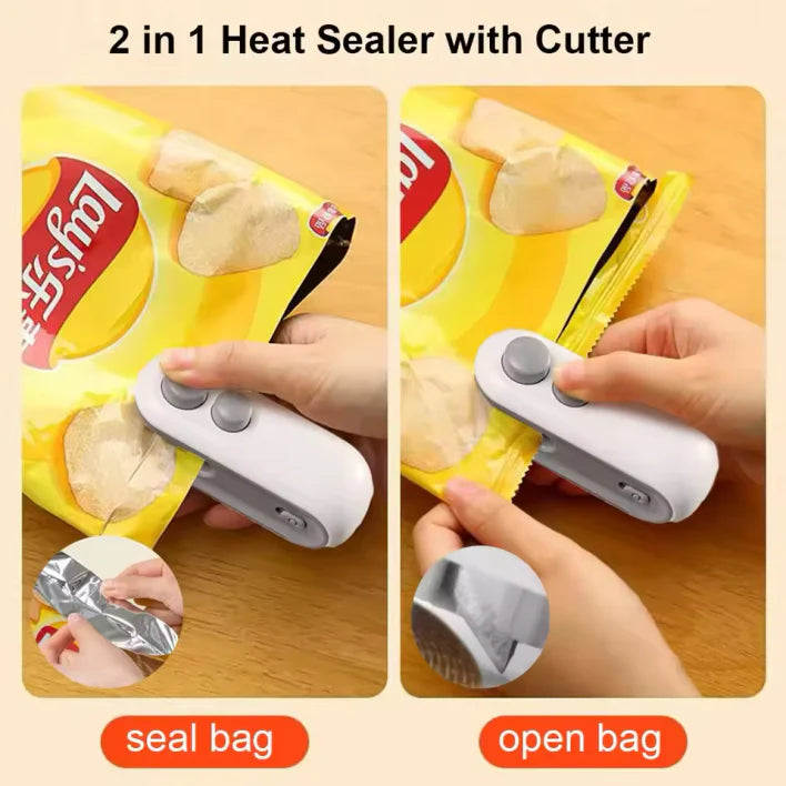FreshLock™ Mini Portable Bag Sealer: Preserve Food Freshness, Rechargeable, Compact, Easy-to-Use