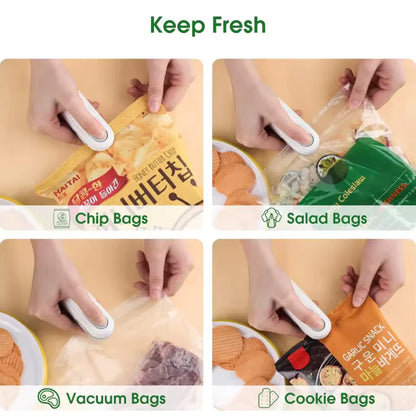 FreshLock™ Mini Portable Bag Sealer: Preserve Food Freshness, Rechargeable, Compact, Easy-to-Use